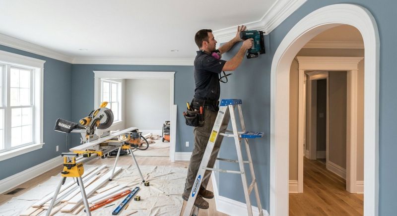 Crown Molding Installation in Wilmington, NC