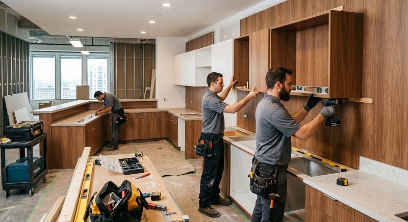 Glazed Cabinets Installation in Cincinnati, OH